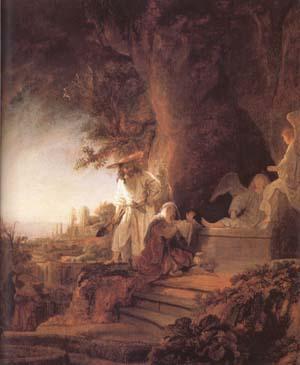 REMBRANDT Harmenszoon van Rijn Christ and St Mary Magdalene at the Tomb (mk25) China oil painting art